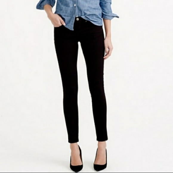 J. Crew Black Ankle Toothpick Jeans Size 27 Skinny Fitted Neutral Classic EUC - Picture 5 of 10